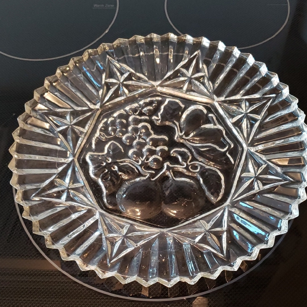 Festive Glass Serving Plate